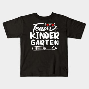 Team Kindergarten Boys Teacher Back To School Kinder Crew T-Shirt Kids T-Shirt